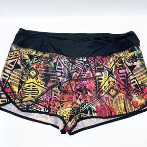 Reebok Speedwick multi color lined running shorts - W XL